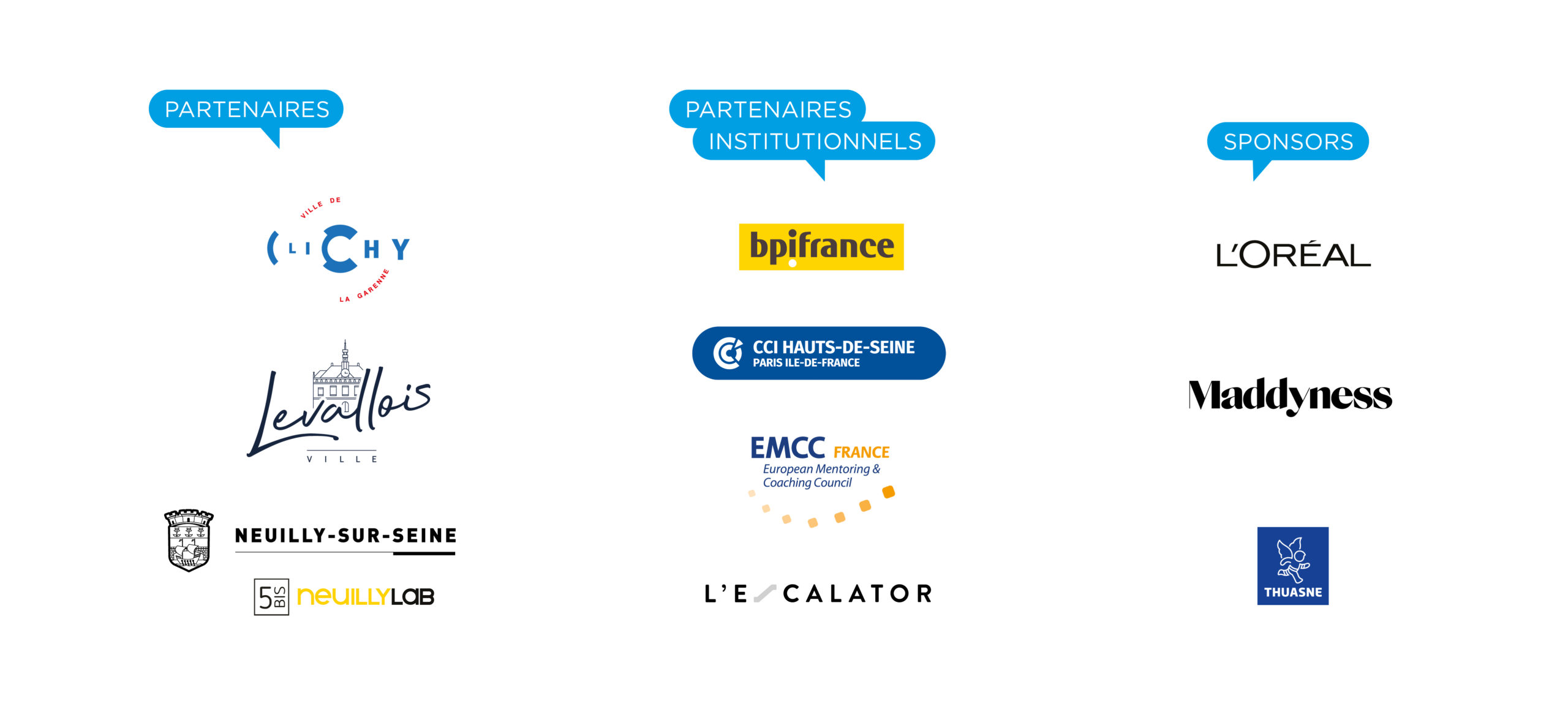 Partenaires, partenaires institutionnels et sponsors 2022